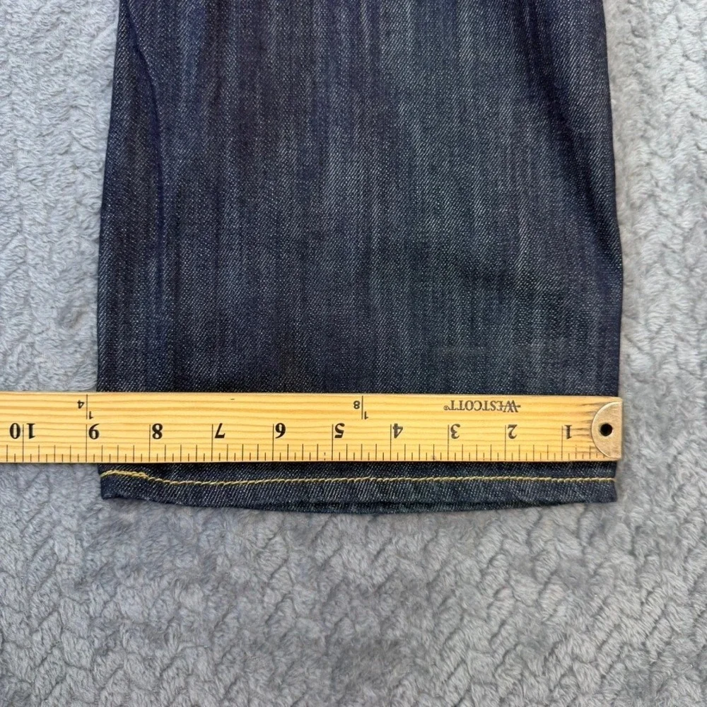 Levi's 514 Jeans‎ Mens 40x31 Blue Slim Straight Dark Wash Denim Flap Pocket